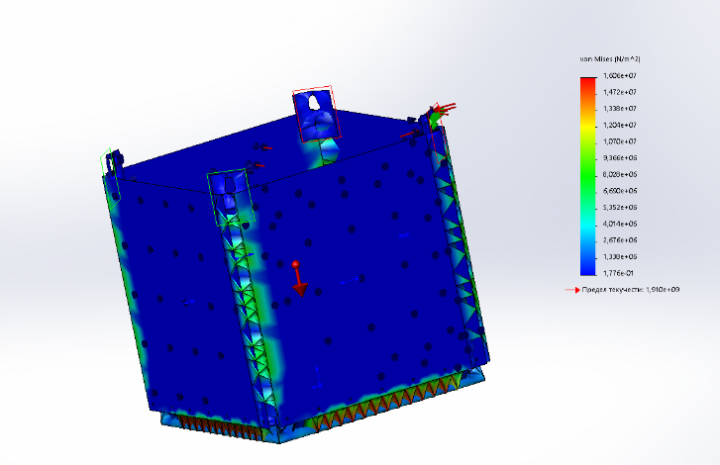 Куб контрольный. Расчет запаса прочности.