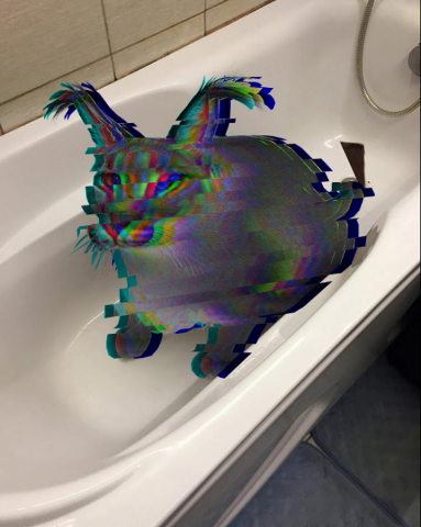 Глитчевый шлепа