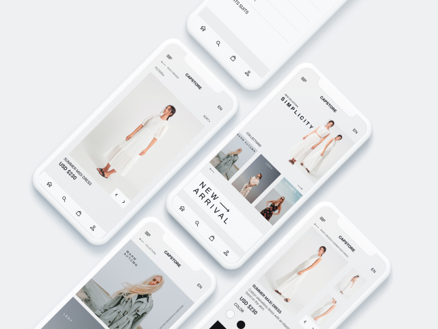 UX/UI дизайн для интернет магазина Capstore