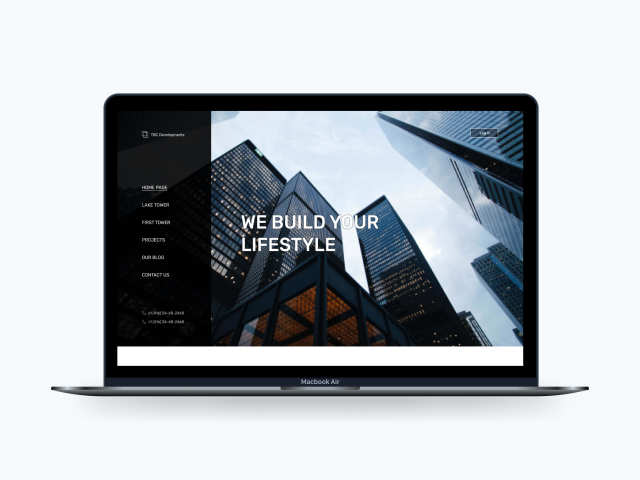 Проет для строительной компании