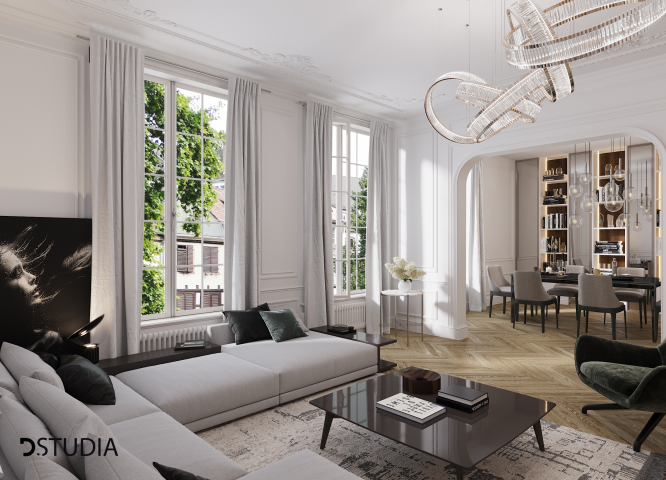 Дизайн проект квартиры в Париже