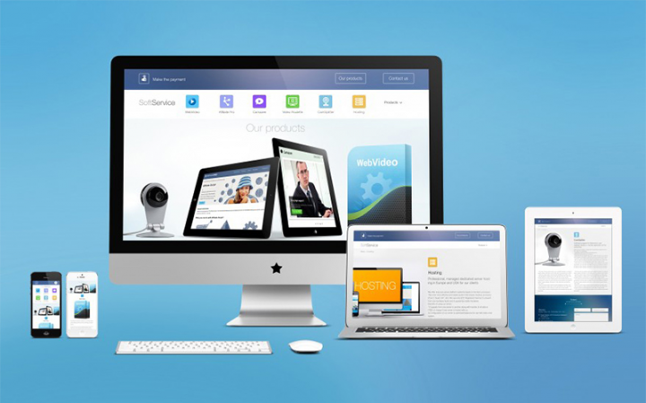 Responsive design под все типы устройств для Soft Service.