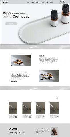 Лендинг-косметический продукт