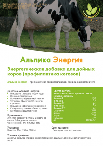 Энергетическая добавка «Альпика Энергия»