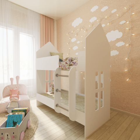 моделирование и визуализация детской кроватки