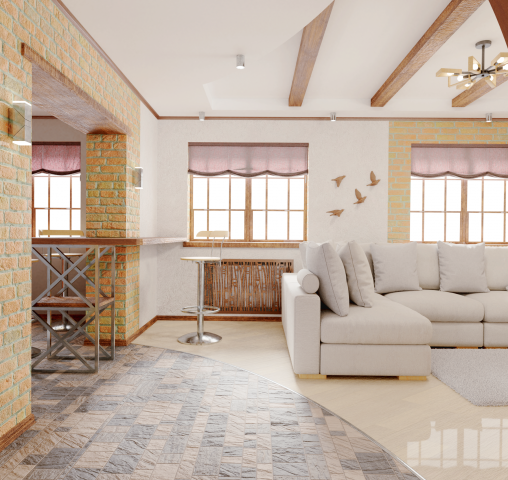 дизайн гостиной в частном доме