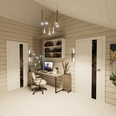 мини офис в частном доме