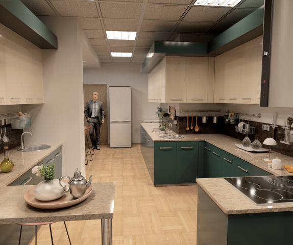 комната в общественном помещении - вид 2