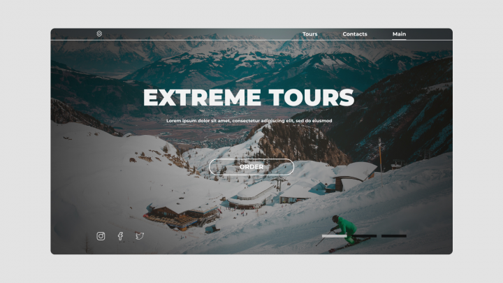 Extreme Tours - Landing Page