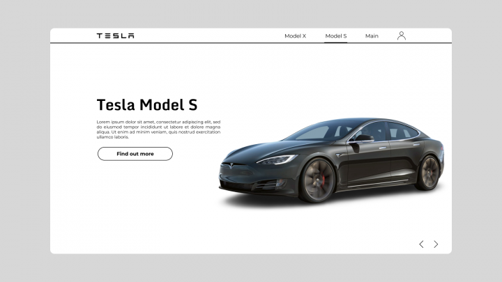 Tesla Model S - Landing Page