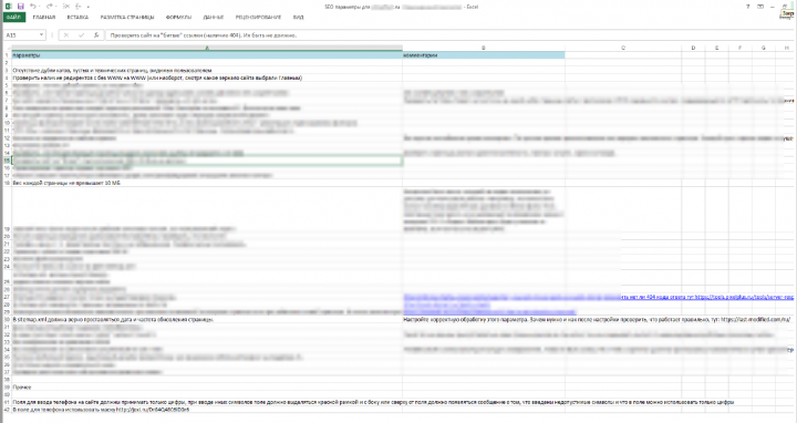 SEO-консультация. Тема - список SEO-настроек перед запуском сайт