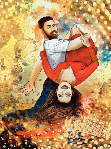 Имиджевое фото для сервиса по печати на холсте