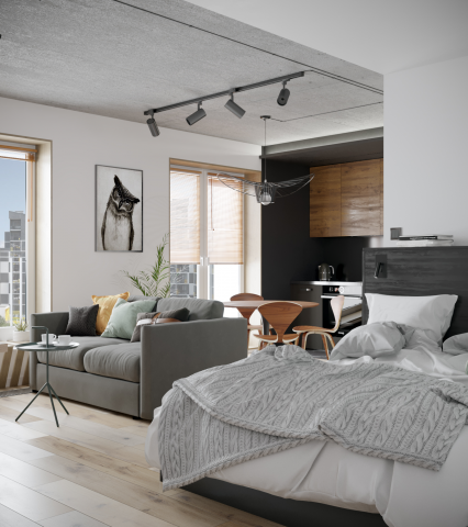 Однушка в современном стиле.