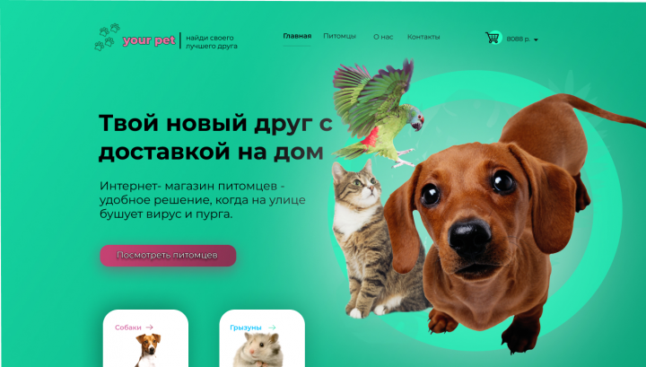 Онлайн-магазин питомцев.