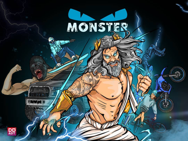 Концепт оформления для Энергетика Monster