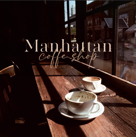 Логотип для кофейни "Cafe Manhattan"