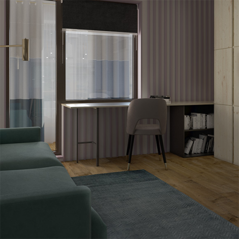 Визуализация студии ЖК Фрегат 40 кв.м