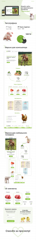 Дизайн сайт для фермерского хозяйства "Курчатовец"