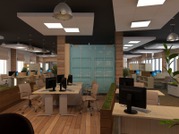 интерьер офисов вид на контейнер-кабинет