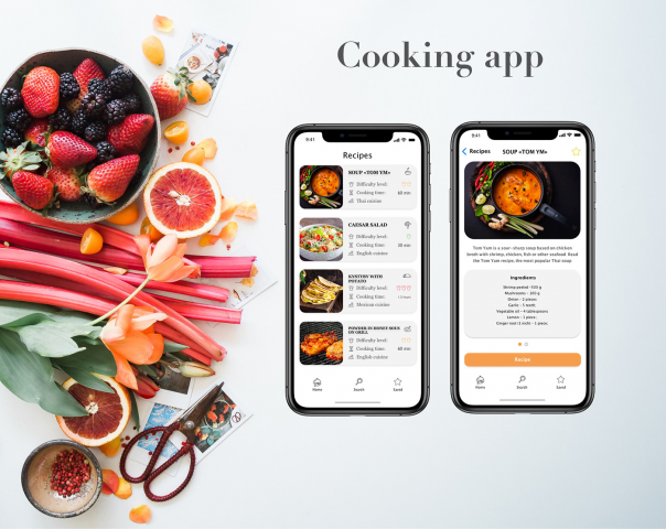 Cookung app design