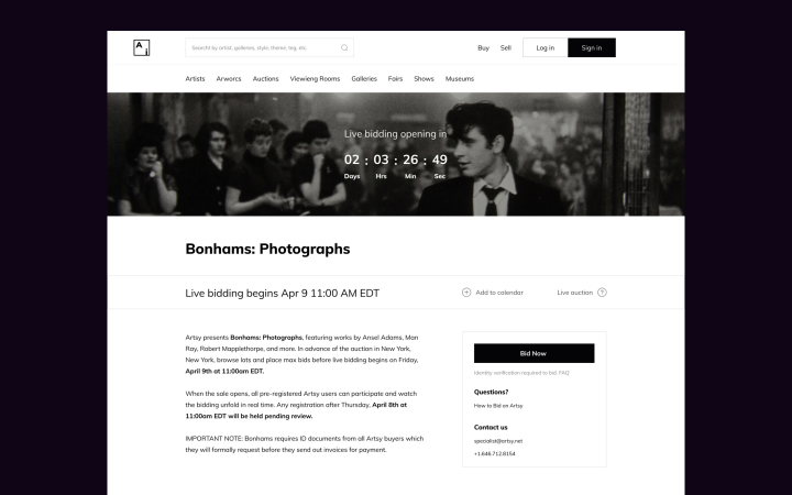 Сайт для «покупки искусства»