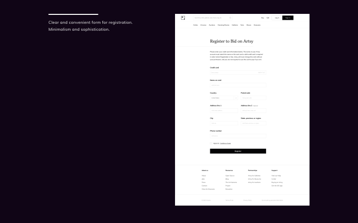 Сайт для «покупки искусства»