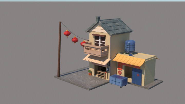 China House | 3Ds Max Modeling