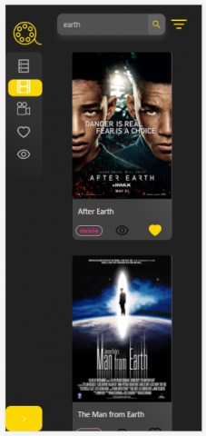 Movie-database mobile version