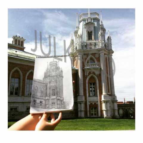 рисунок с натуры от руки