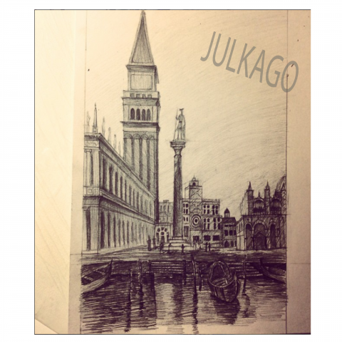 зарисовка карандашом