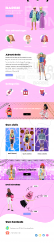 Landing page "Barbie"