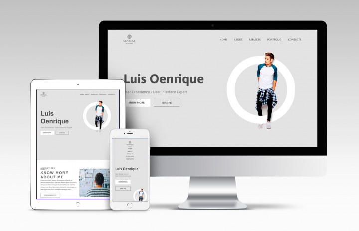 Верстка сайта для программиста - Portfolio