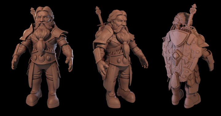 Highpoly модель персонажа