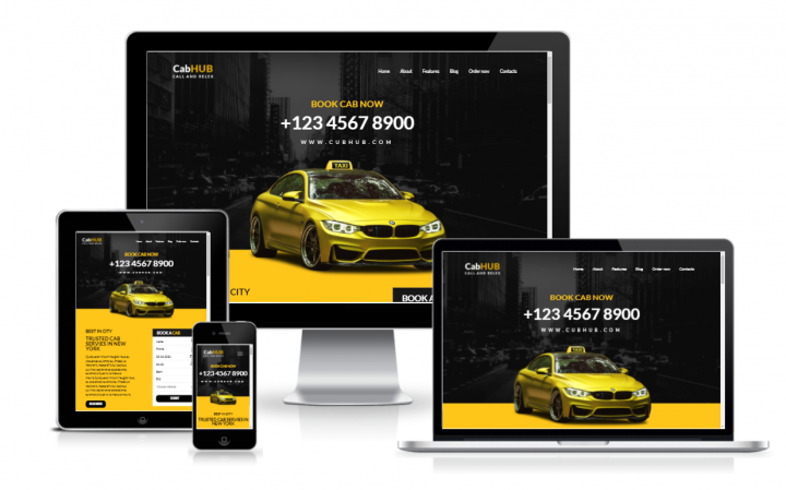 Адаптивный лендинг CubHub