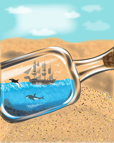 Ship in a bottle