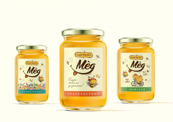 Дизайн для упаковки мёда