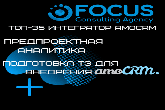 Предпроектная аналитика. Подготовка ТЗ для внедрения amoCRM.