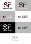 примеры логотипа swollen fitness