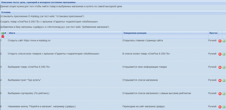 Тест кейс "Где купить товар"
