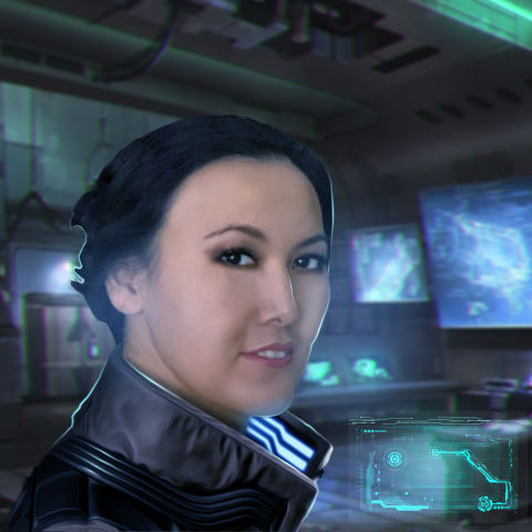 Арт-обработка фото в стиле киберпанк