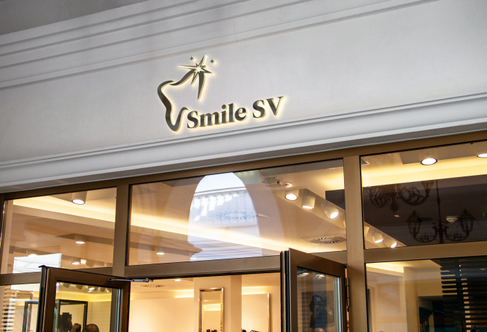 Логотип + вывеска стомат. клиники