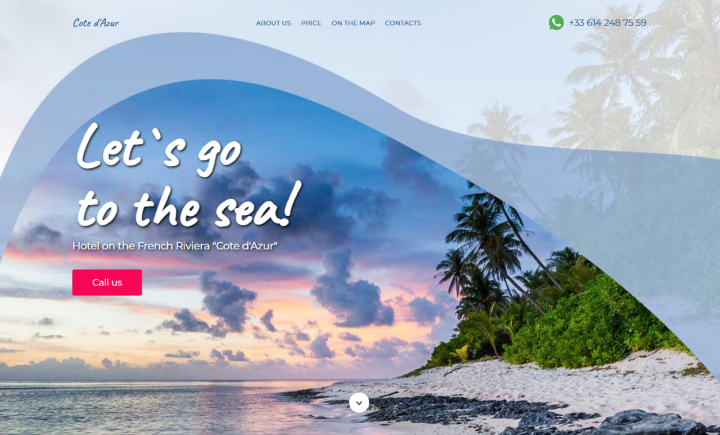 Лендинг для отеля