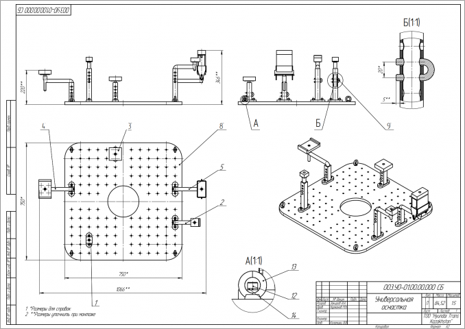 Универсальная оснастка