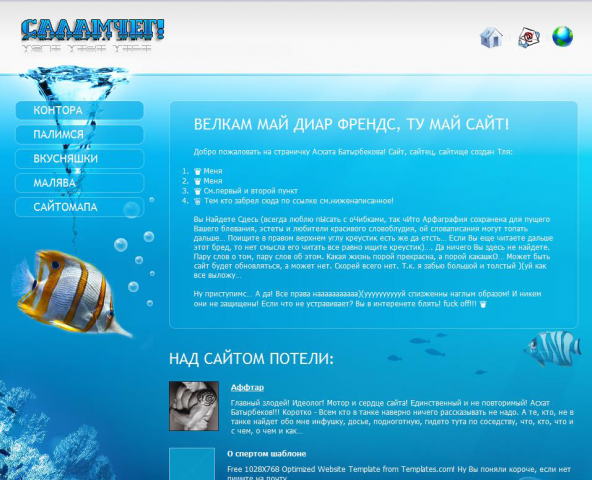 html сайт (для портфолио)