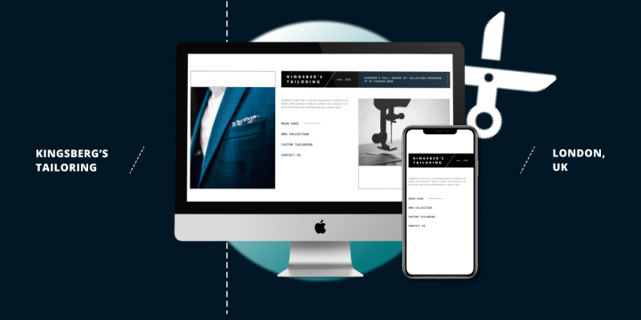 Дизайн лендинга швейной мастерской по пошиву костюмов