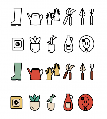 Набор Иконкок "Garden"