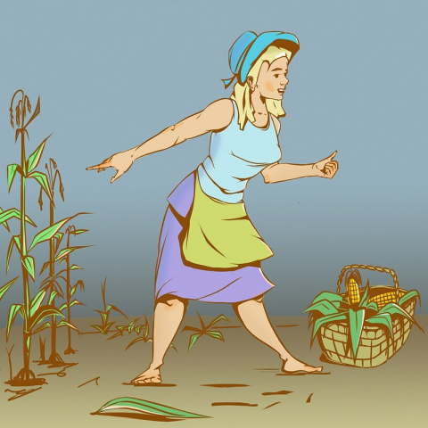 Синяя Шапочка (Little blue hat hood).