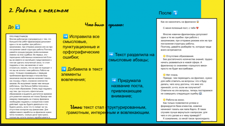 Рерайт текста