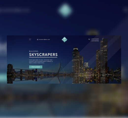 Макет сайта MetroPolis