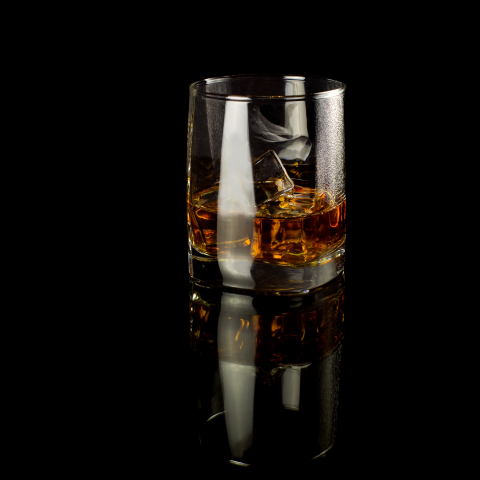 A glass of whiskey for a catalog